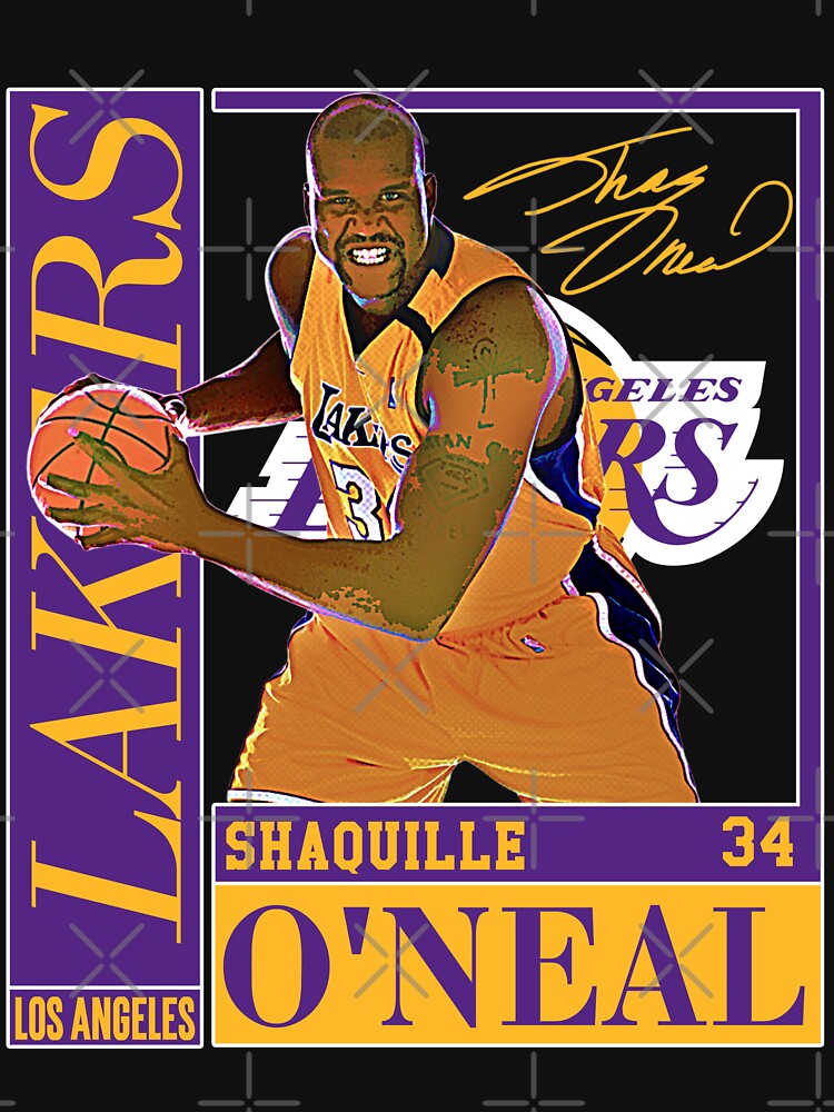 Vintage Shaquille O'Neal Los Angeles Lakers Graphic T Shirt 90s