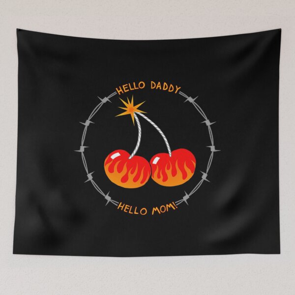 Item preview, Cherry Bomb Wild Girl Hello Mom designed and sold by SanijsKresi.