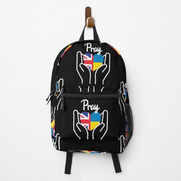 Item preview, Pray For Ukraine, Pray For Peace, UK Supports Ukraine, UK Stands With Ukraine, Heart With Combined Flags designed and sold by Coralgb.