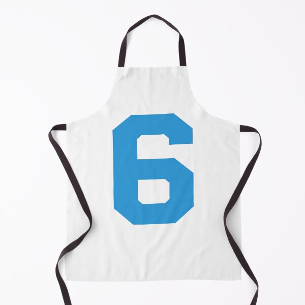 Item preview, Number 6, Blue six, Sports number 6 designed and sold by TheCultStuff.