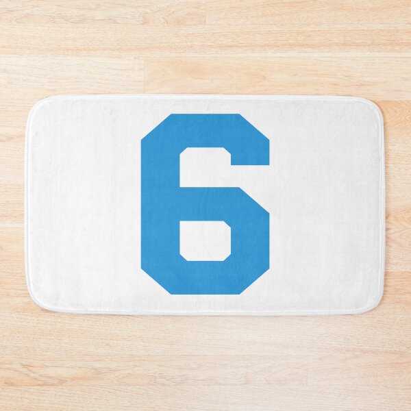 Item preview, Number 6, Blue six, Sports number 6 designed and sold by TheCultStuff.