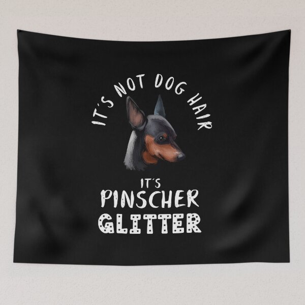 Item preview, It's not dog hair it's MINIATURE PINSCHER glitter funny dog quote designed and sold by theshirtinator.