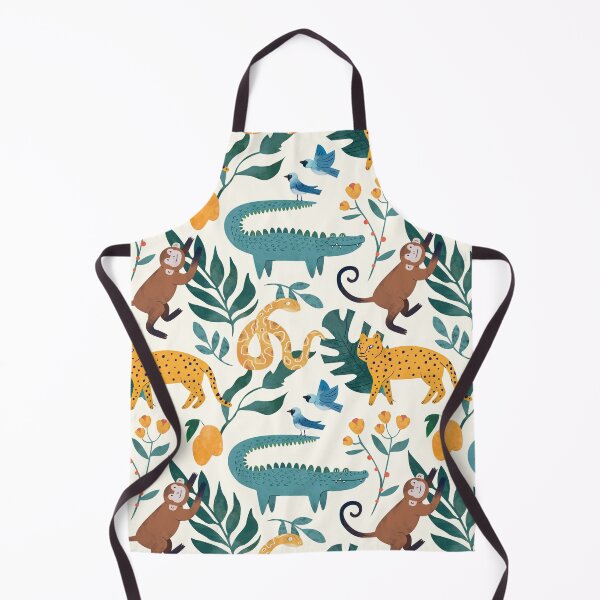 Item preview, Jungle Pattern - Cute Animal and Floral Jungle Design designed and sold by MrGiftee.