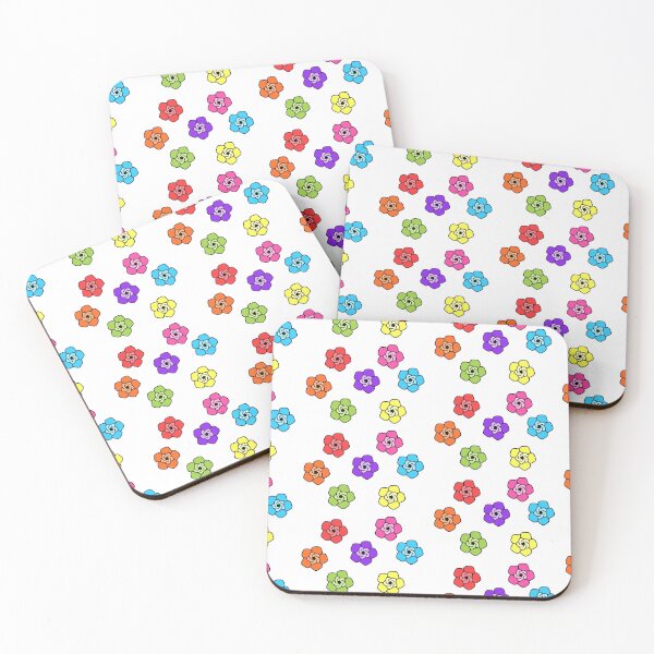Item preview, illustrated rainbow coloured flowers designed and sold by AurelsPrints.