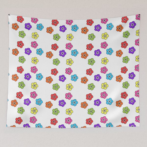 Item preview, illustrated rainbow coloured flowers designed and sold by AurelsPrints.