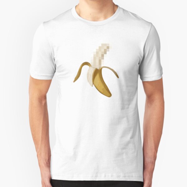 Dirty Censored Peeled Banana Slim Fit T-Shirt