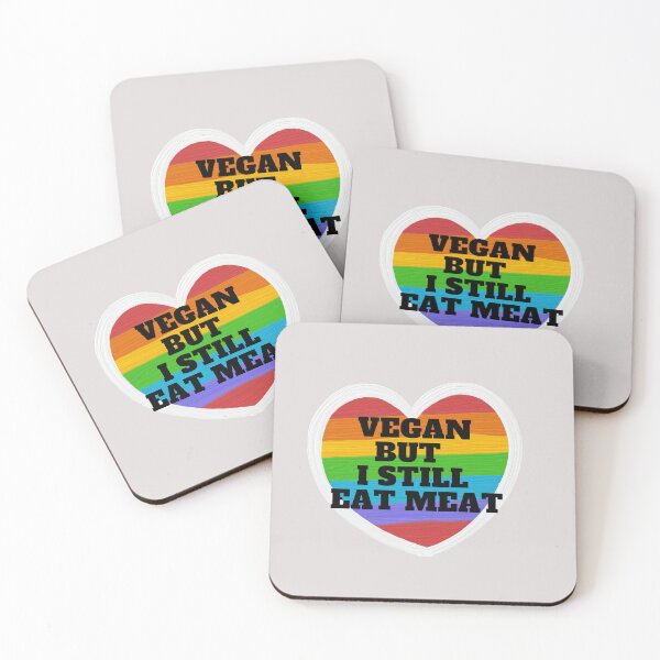 Item preview, Vegan But I Still Eat Meat  TShirt LGBT Gay Lesbian Trans Bisexual - Gay Pride designed and sold by unique things.