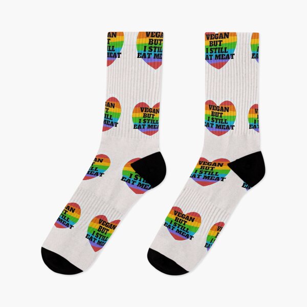 Item preview, Vegan But I Still Eat Meat  TShirt LGBT Gay Lesbian Trans Bisexual - Gay Pride designed and sold by unique things.