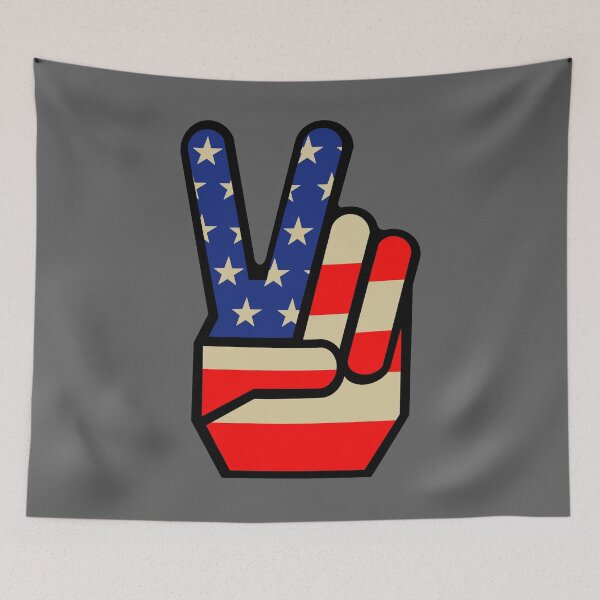 Item preview, Retro American V-Sign designed and sold by rogue-design.