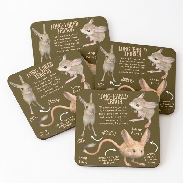 Item preview, Long-Eared Jerboa Fun Facts designed and sold by KyleNesas.