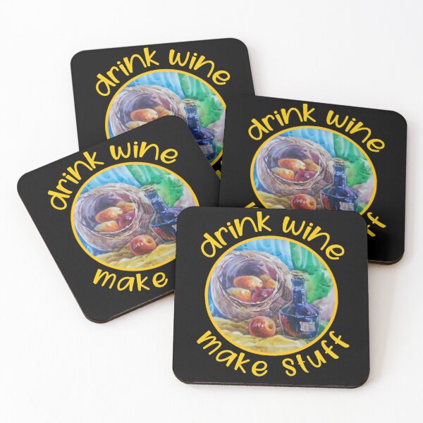 Item preview, Drink wine make stuff. designed and sold by Umiska.