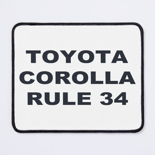 Item preview, Toyota Corolla Rule 34 designed and sold by rideroffice.