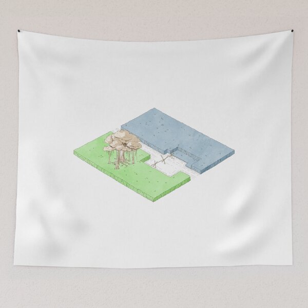 Item preview, Isometric Vietnam Foot Bridge 2 and Banya Tree 1 - Gree and Blue designed and sold by ravenainotenshi.