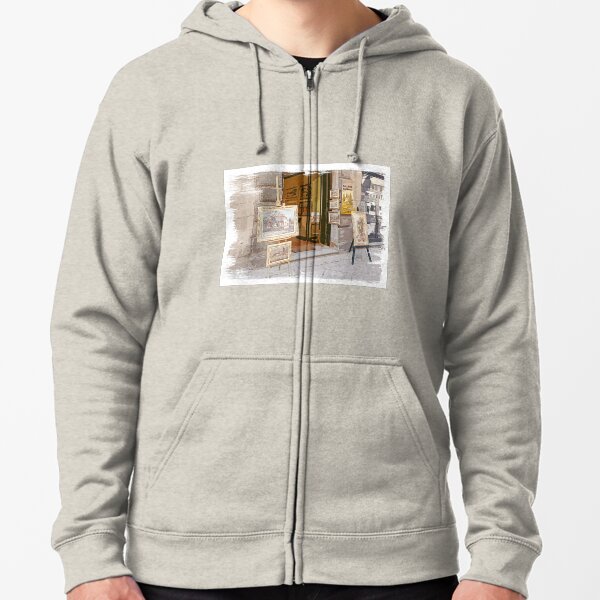 Tuscany. Italy. Cortona. Art Gallery Zipped Hoodie