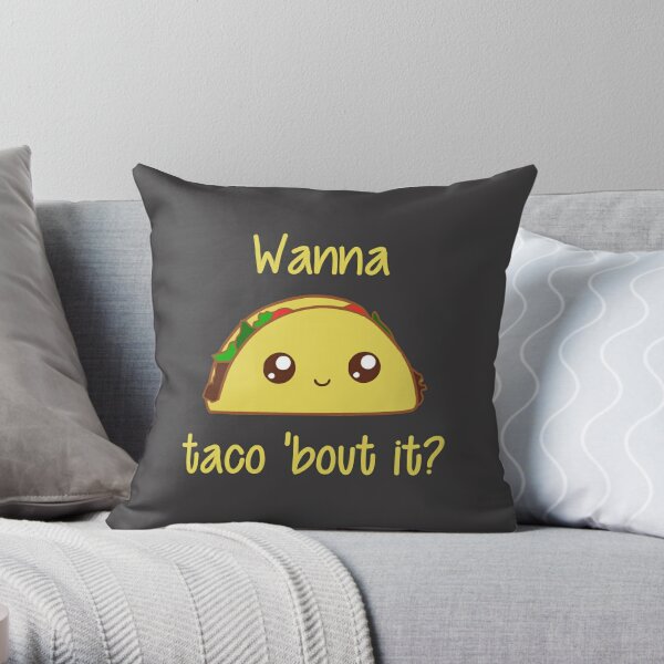 World's Greatest Taco Maker Love Tacos' Throw Pillow Cover 18” x 18”