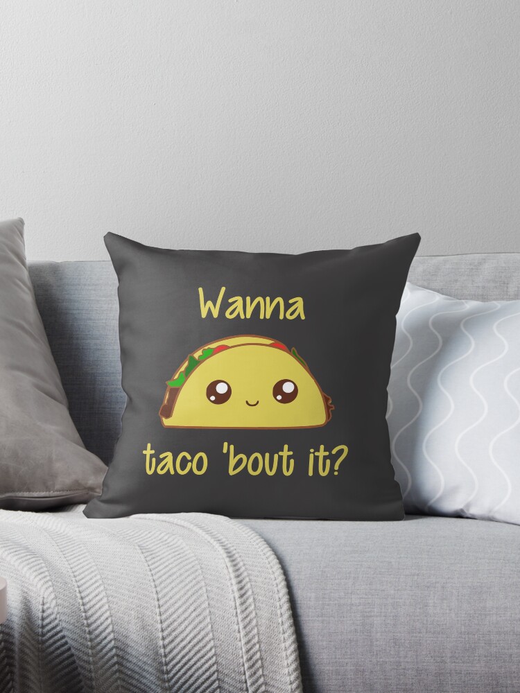 Taco 2024 shaped pillow