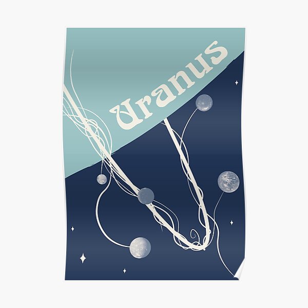 Uranus Art Nouveau Space Travel Poster Poster By Walford Designs Redbubble 