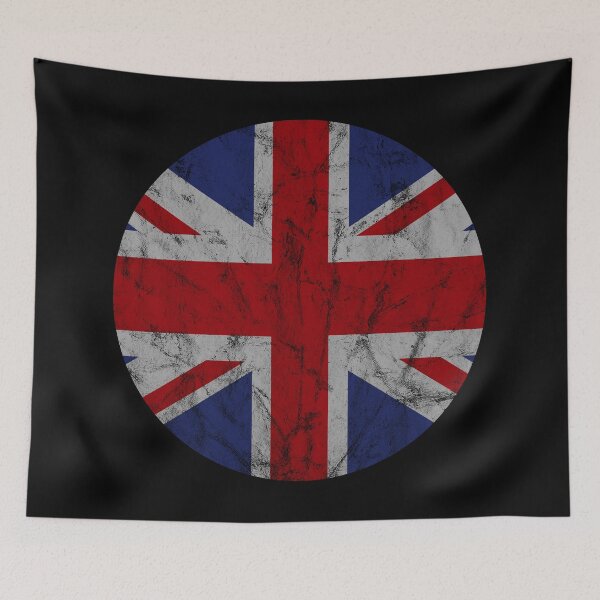 Item preview, Union Jack round logo with a worn / distressed look designed and sold by peterpaz.