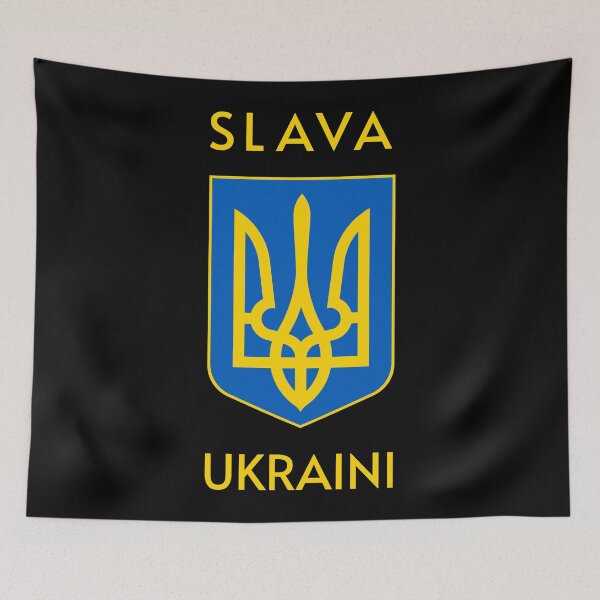 Artikelvorschau, SLAVA UKRAINI DRIDENT RUHM FÜR DIE UKRAINE UNTERSTÜTZT UKRAINE PROTEST PUTIN entworfen und verkauft von DoodlrMob.