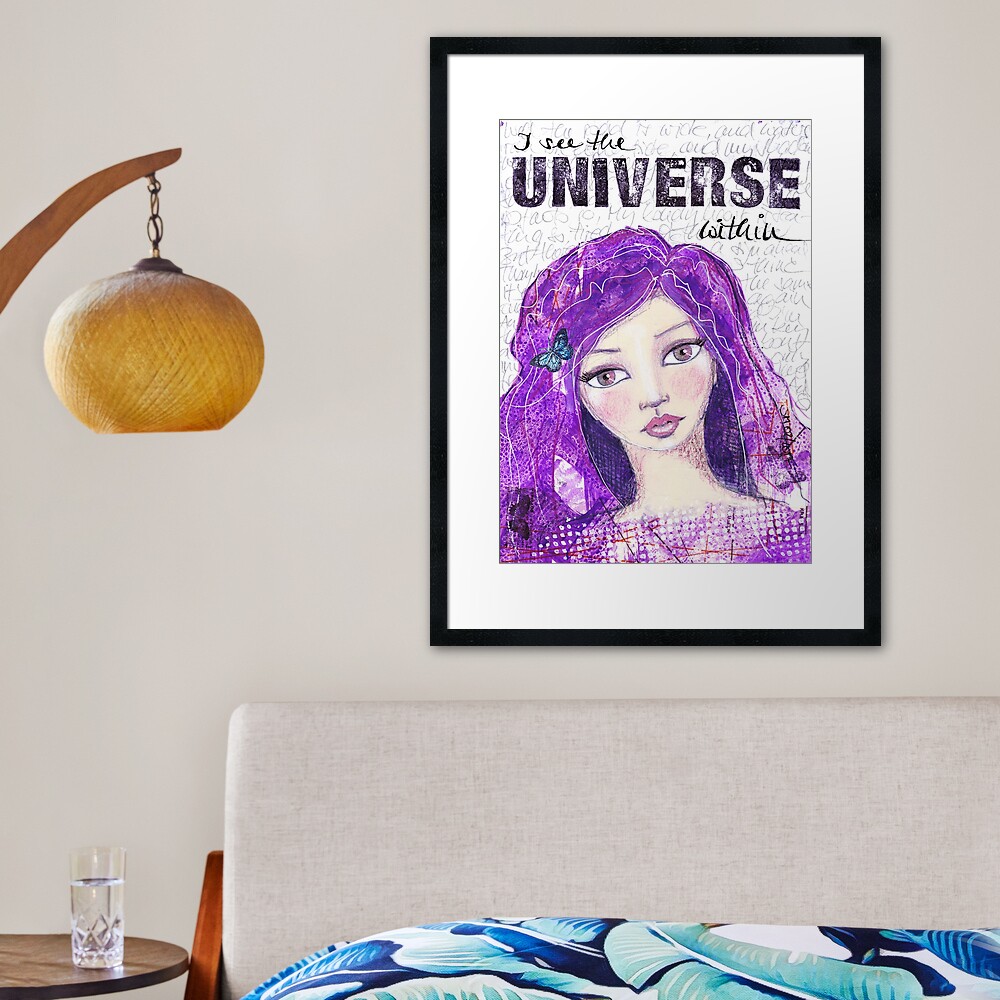 The universe within Gerahmter Kunstdruck