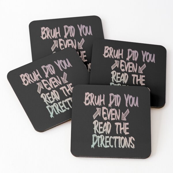Item preview, Funny sarcastic teacher - Bruh Did You Even Read The Directions designed and sold by Yonshop.