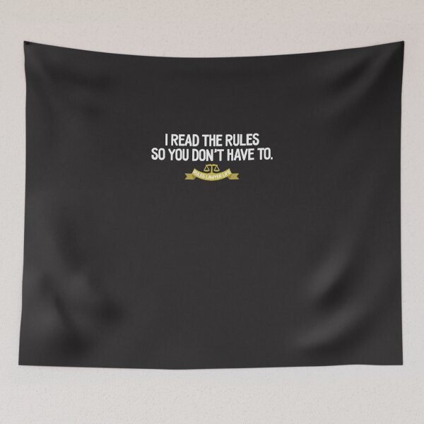 Item preview, Rules Lawyer Life - I read the rules so you don&x27;t have to Essential T-Shirt designed and sold by SusiReichelt.