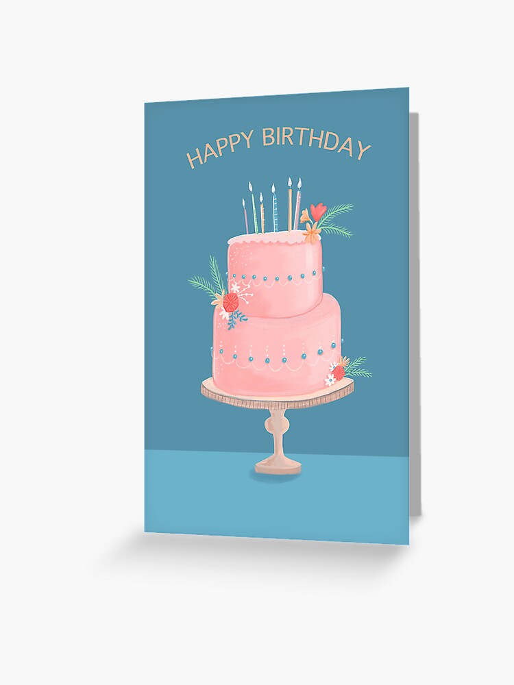 Happy Birthday Greeting Card, Birthday for Her