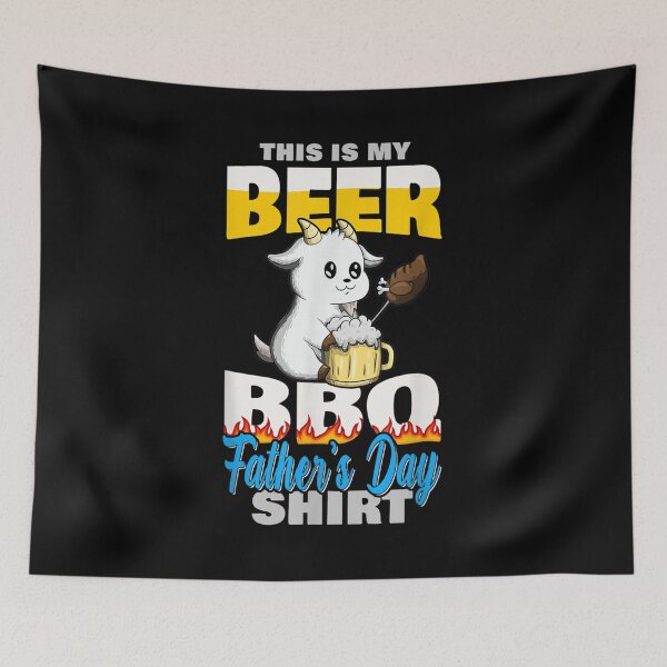 Item preview, Cute Goat Funny Bbq Grilling Beer Lover Father's Day  designed and sold by laurenm233.