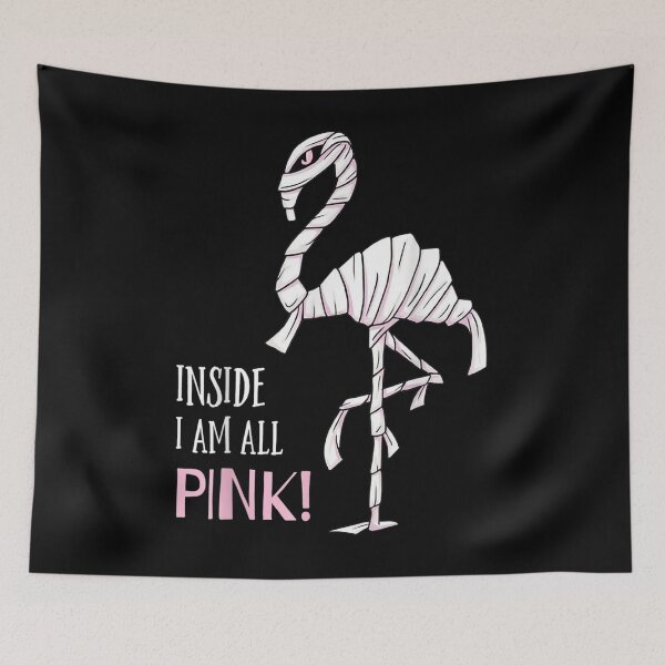 Item preview, Flamingo Halloween Inside I Am All Pink Mummy Not So Scary  designed and sold by laurenm233.