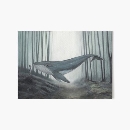 Vista previa del artículo con la obra «ballena en el bosque», diseñado y vendido por ksanales.