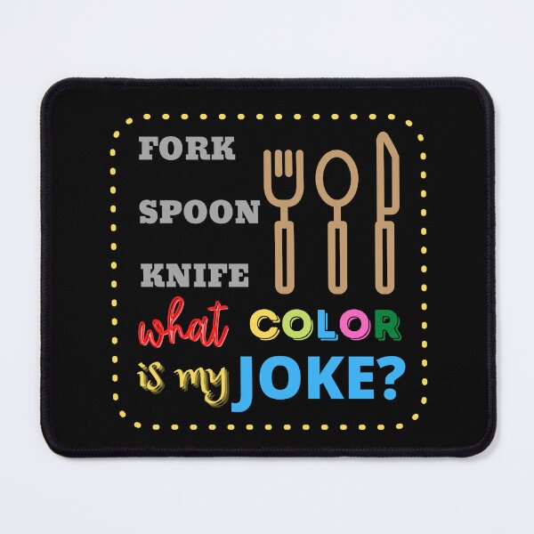 Item preview, Fork Spoon Knife What Color Is My Joke Classic Essential T-Shirt designed and sold by WilkDesign.