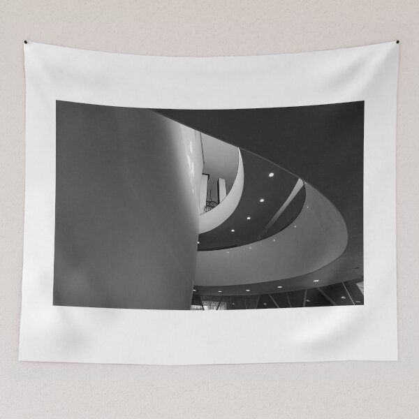 Item preview, Black and white curves of Novecento Museum designed and sold by pietrofoto.