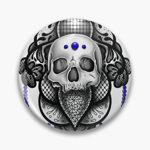 Item preview, Lace skull tattoo designed and sold by lireg903.