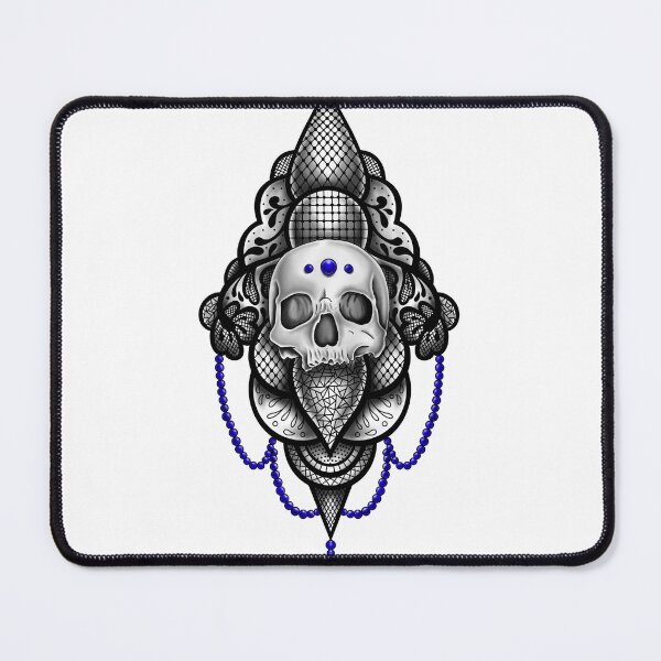 Item preview, Lace skull tattoo designed and sold by lireg903.