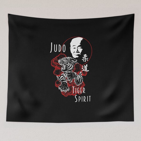 Item preview, Judo Jigoro Kano Tiger Spirit Martial Arts Budo Design designed and sold by Zanshin-Art.