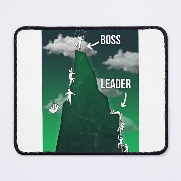 Item preview, Boss vs Leader Print Inspirational Leadership Gift Illustration designed and sold by SuccessHunters.
