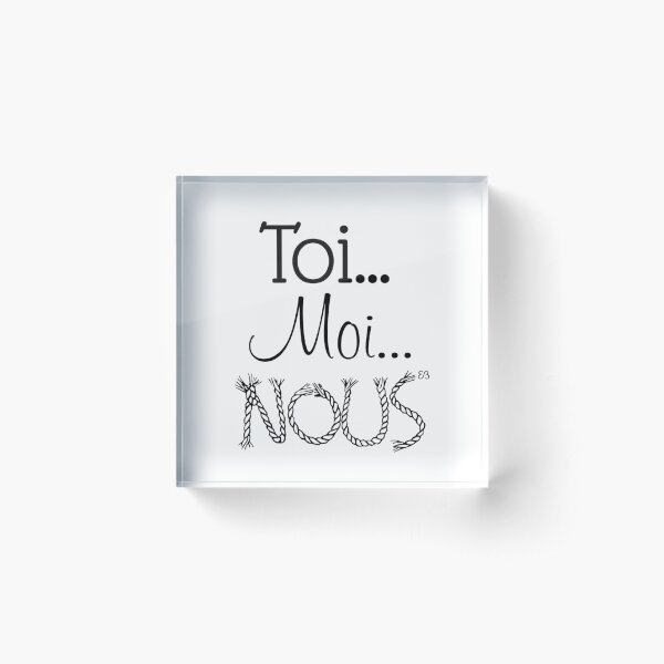 Des mots en partage (11) Bloc acrylique