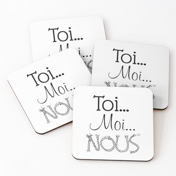 Des mots en partage (11) Dessous de verre (lot de 4)