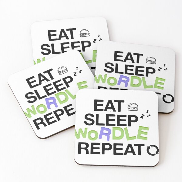 Item preview, eat sleep wordle repeat designed and sold by Riklamcreative.