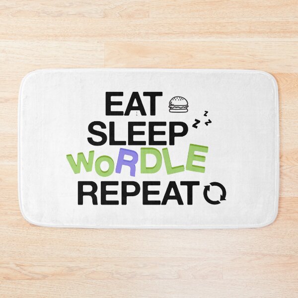 Item preview, eat sleep wordle repeat designed and sold by Riklamcreative.