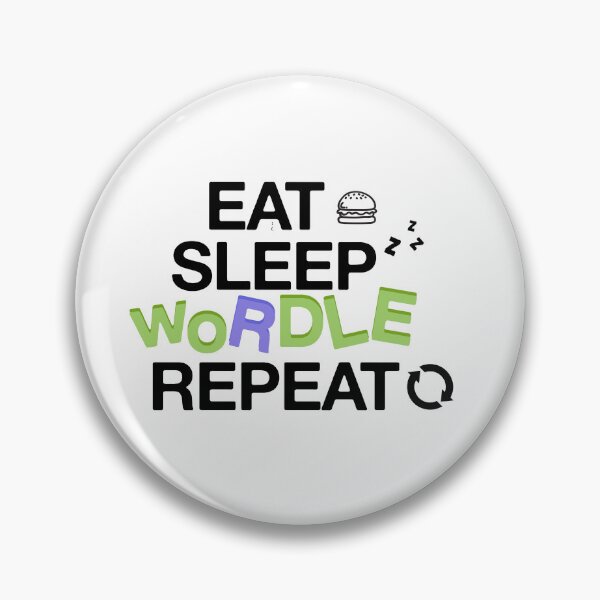 Item preview, eat sleep wordle repeat designed and sold by Riklamcreative.