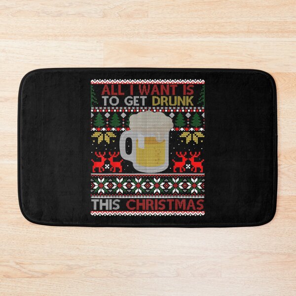 Item preview, I Want Is To Get Drunk This Christmas Ugly Sweater  designed and sold by laurenm233.