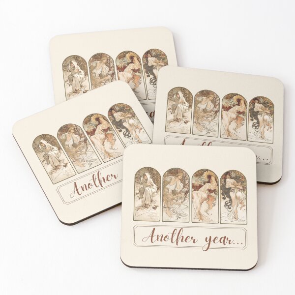 Item preview, The seasons by Alphonse Mucha designed and sold by see-the-fox.