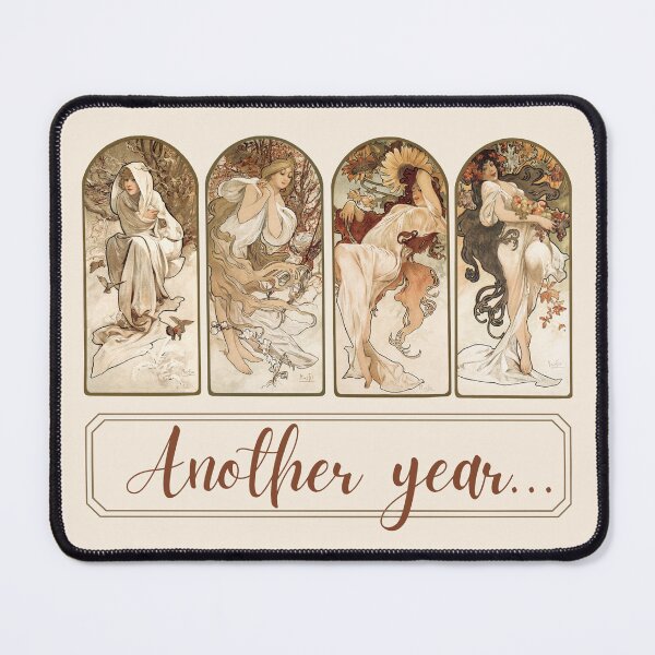 Item preview, The seasons by Alphonse Mucha designed and sold by see-the-fox.