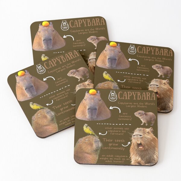 Item preview, Capybara Fun Facts designed and sold by KyleNesas.