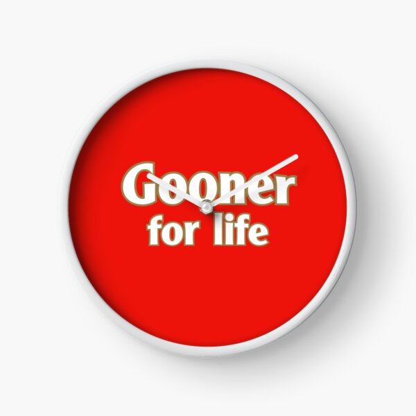 Gooner for life | an Arsenal FC tribute design Clock