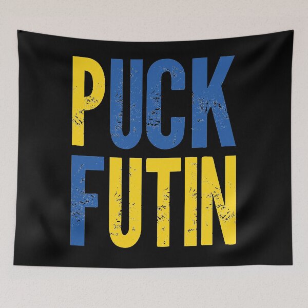 Item preview, Puck Futin Anti Putin Apoyar a Ucrania A la mierda Putin Anti Guerra en Ucrania designed and sold by deshontameci.
