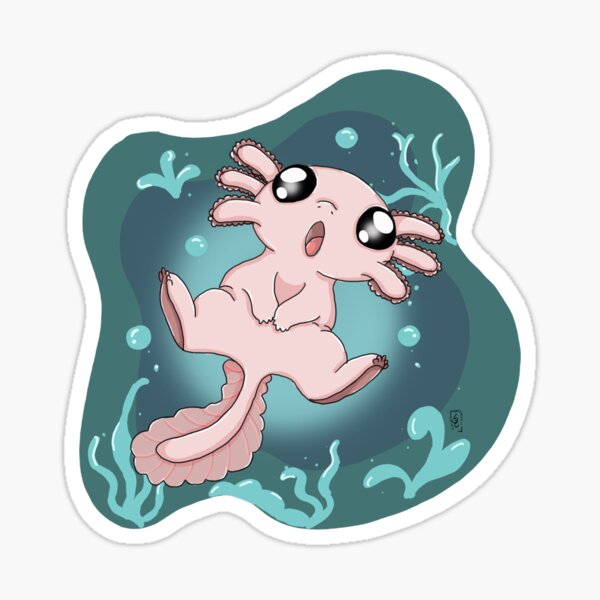 Surprise baby axolotl Sticker