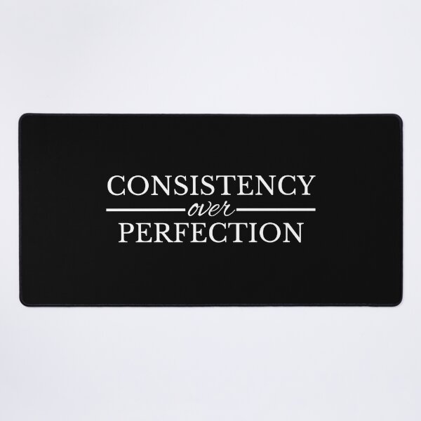 Item preview, Consistency Over Perfection, Motivational And Inspirational Quote designed and sold by SweetestPrints.