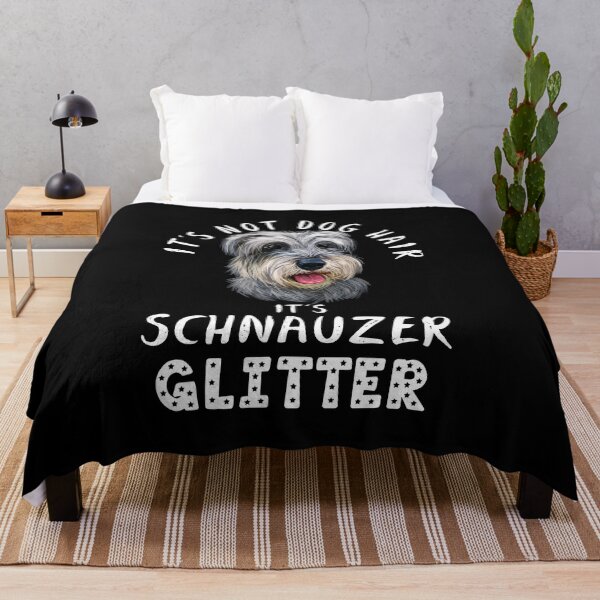 Item preview, It's not dog hair it's MINIATURE SCHNAUZER glitter funny dog quote designed and sold by theshirtinator.